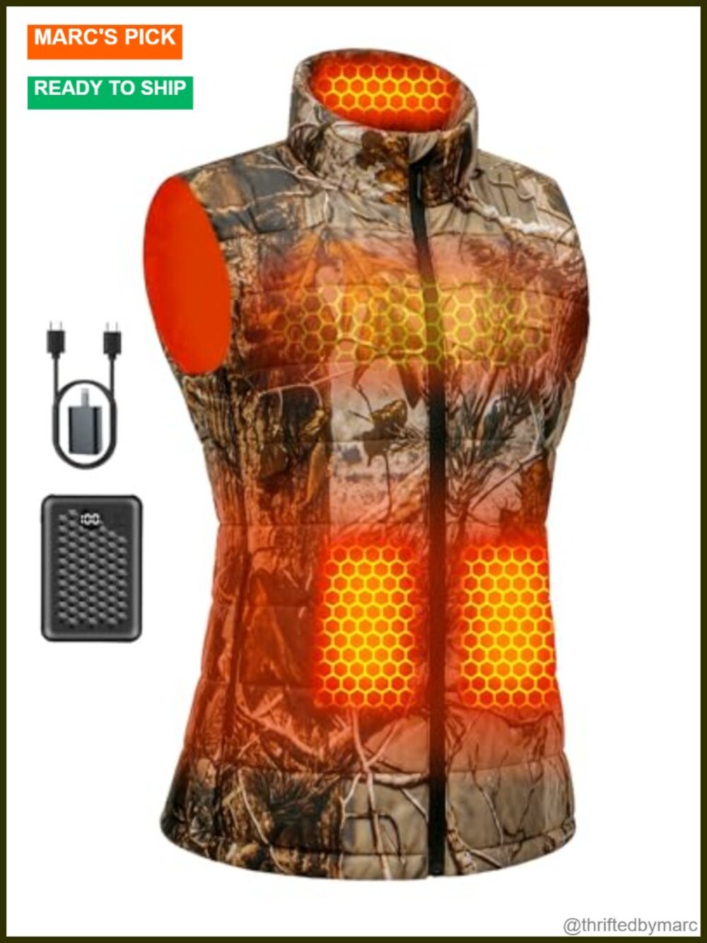 Graphene Heated Vest Women 7.4V Fast Charge Large Capacity Battery